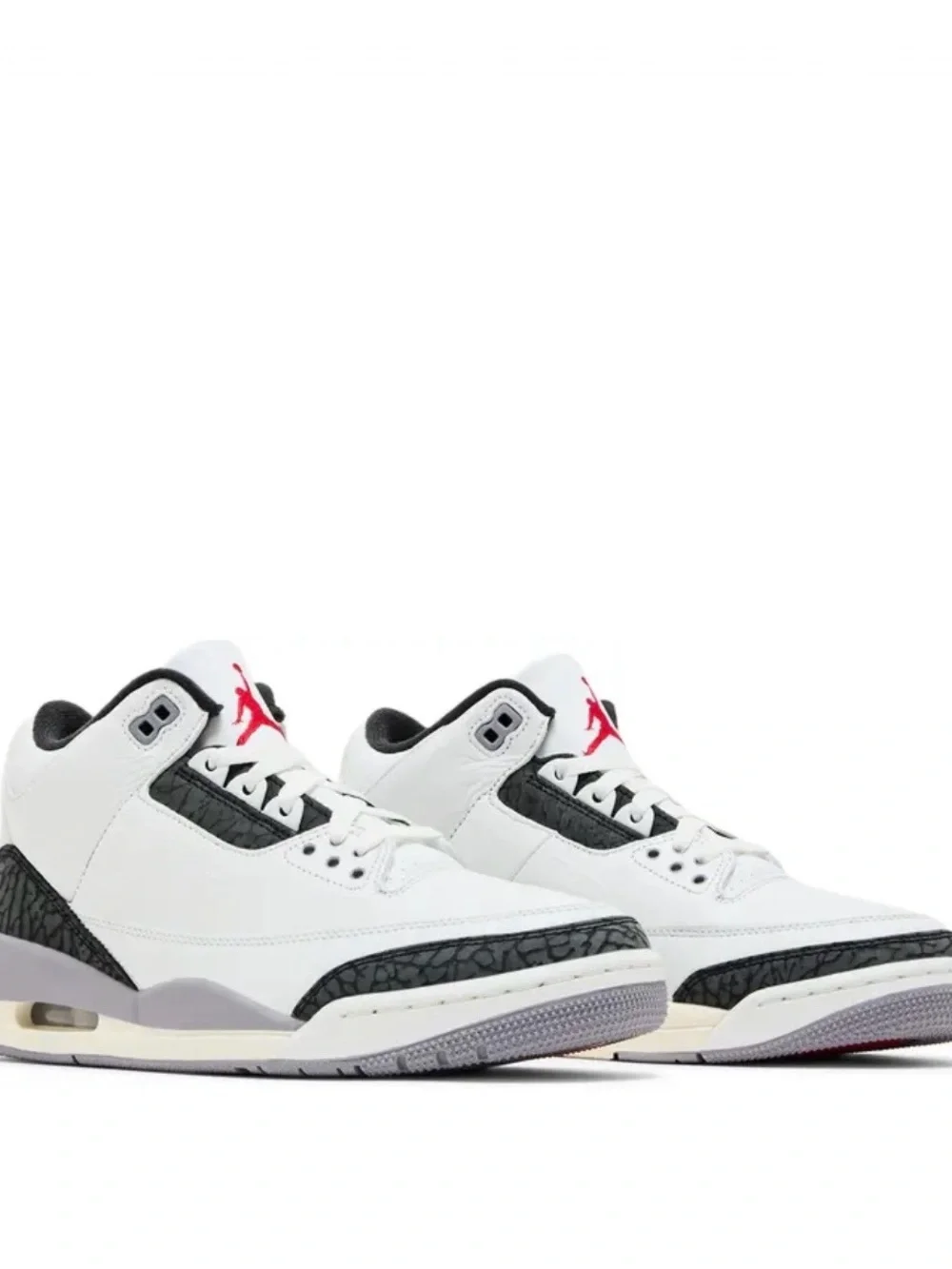 AIR JORDAN 3 RETRO SUMMIT WHITE/FIRE RED BLANC SOMMET/ROUGE